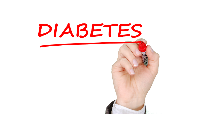 diabetes in red marker