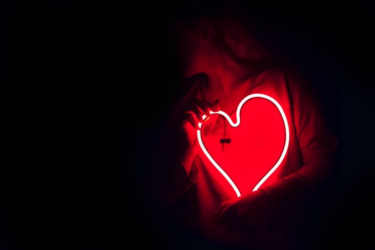 lighted heart