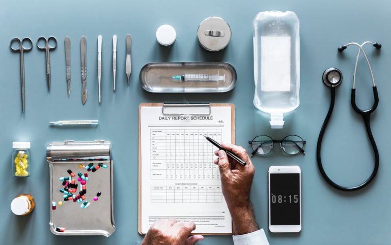 doctor and medical equipment