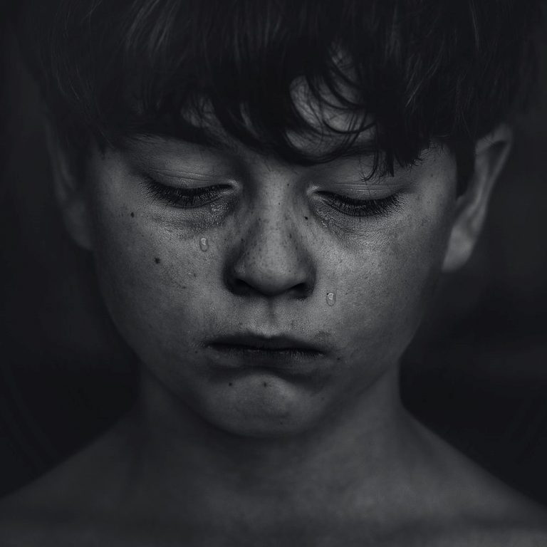 a sad child