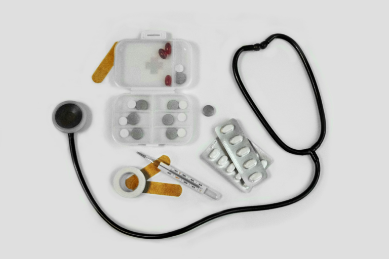 Medicines with prescription form symbolizing access to medication support programs